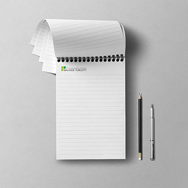 نوت بوك مقاسات وورق حسب الطلب