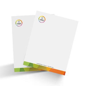 ورق مراسلات طباعة ملونة
